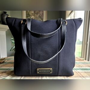Marc by Marc Jacobs Take Me Tech Me Black Quilted Tote